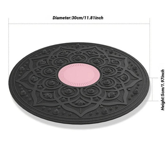 Non-Slip Balance Board - Wobble Trainer for Yoga, Rehabilitation, and Full-Body Fitness Training