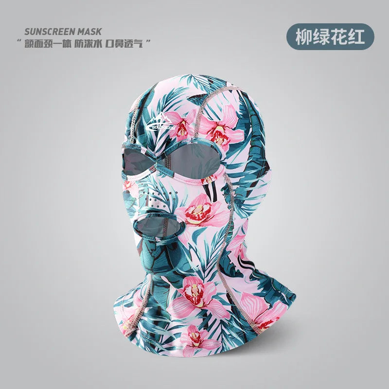 UV Protection Swimming Face Mask - Breathable Diving Cap for Men & Women Beach Sun Protection