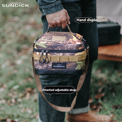 Premium 900D Waterproof Thermal Picnic Cooler Bag - Large Camping Travel Organizer for BBQ & Outdoor Family Activities