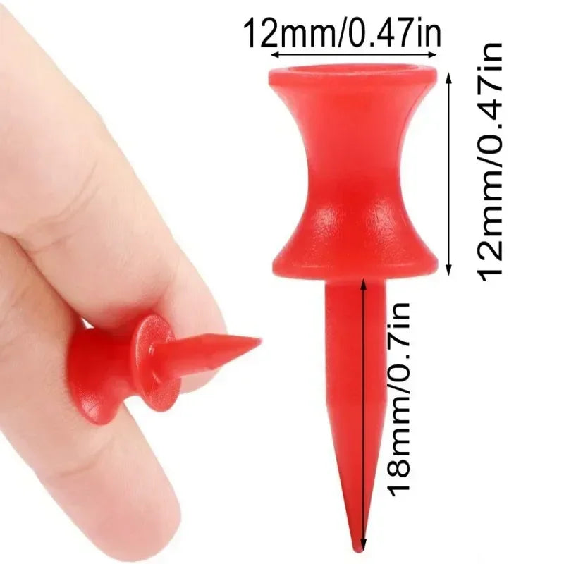 Premium Plastic Golf Tees - 50 Pack, 30mm Height