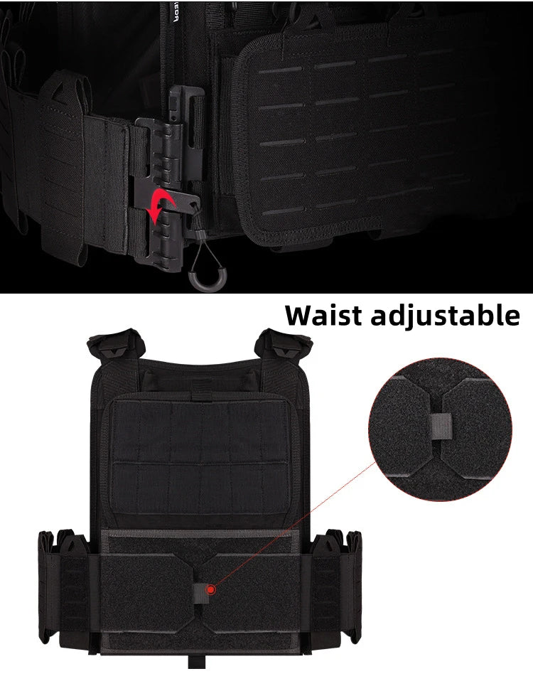 Tactical Multi-Functional Vest - Fast Detachable Lightweight Design