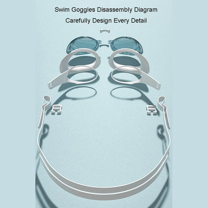 Professional Waterproof Swimming Goggles - Anti-Fog UV Protection Pool Glasses for Adults, Men, Women & Youth
