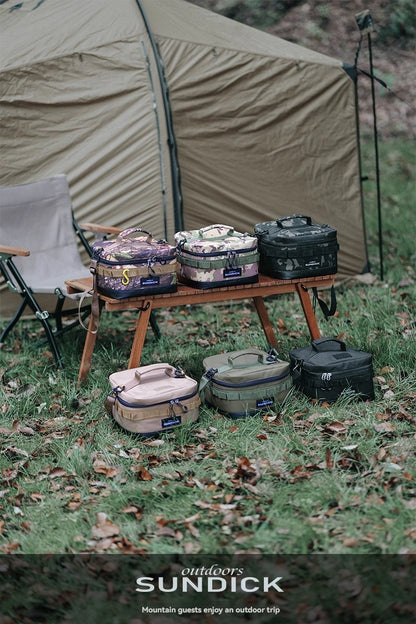 Premium 900D Waterproof Thermal Picnic Cooler Bag - Large Camping Travel Organizer for BBQ & Outdoor Family Activities