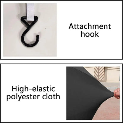 Universal Motorcycle Cover - Elastic Fabric with UV Protection for Indoor & Outdoor Use (M-4XL Sizes)