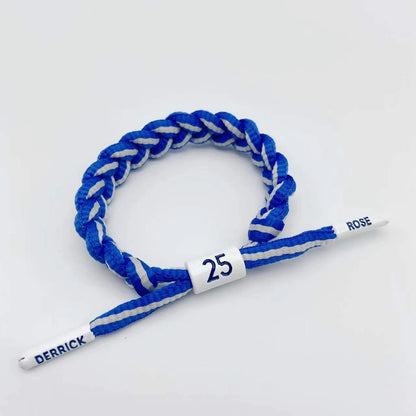 Basketball Star Braided Bracelet Sport Wristband Basketball Rope Pull Type Bracelet Gift for Men Boy Friend Fans