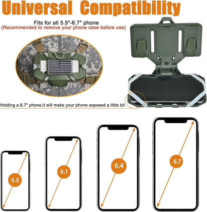 MOLLE Tactical Phone Holder - Folding Navigation Board for Airsoft & Hunting Vest Accessories