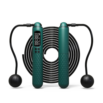 USB Rechargeable Smart Jump Rope - Digital Wireless Calorie Counter with Adjustable Length