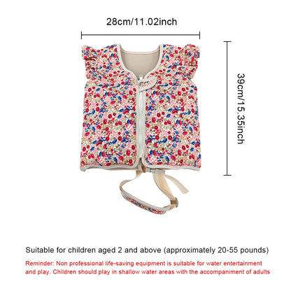 Children's Cartoon Swimming Life Vest - Toddler Buoyancy Aid Jacket for Pool Safety