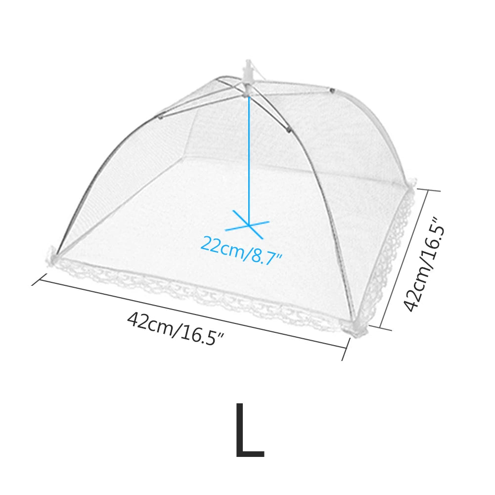 Pop-Up Mesh Food Cover - Collapsible Insect Protection Tent for Outdoor Dining