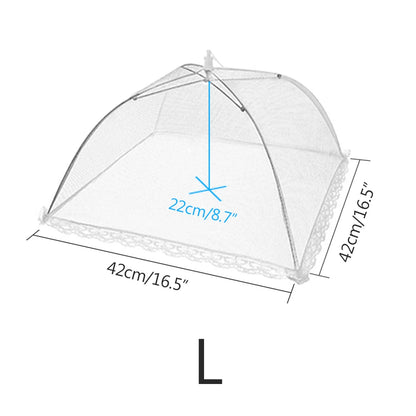 Pop-Up Mesh Food Cover - Collapsible Insect Protection Tent for Outdoor Dining