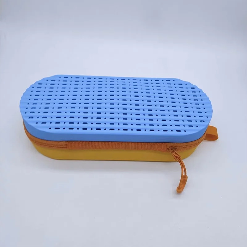 Large Capacity Silicone Swimming Goggle Protective Case with Drain Hole