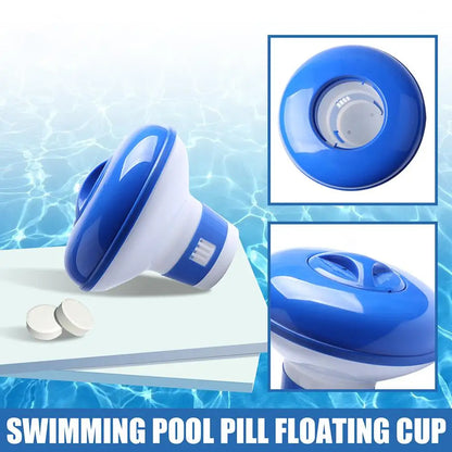 Automatic Pool Water Purifier - Floating Chlorine Dispenser for Swimming Pool Disinfection and Sterilization