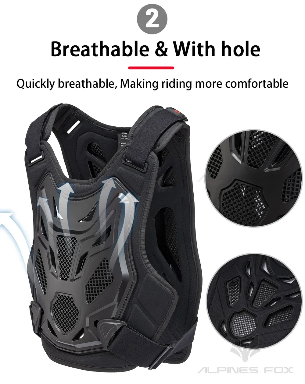 All-Season Motorcycle Armor Vest - PE Shell Body Protection for Motocross, Dirt Bike & MTB - Men & Women