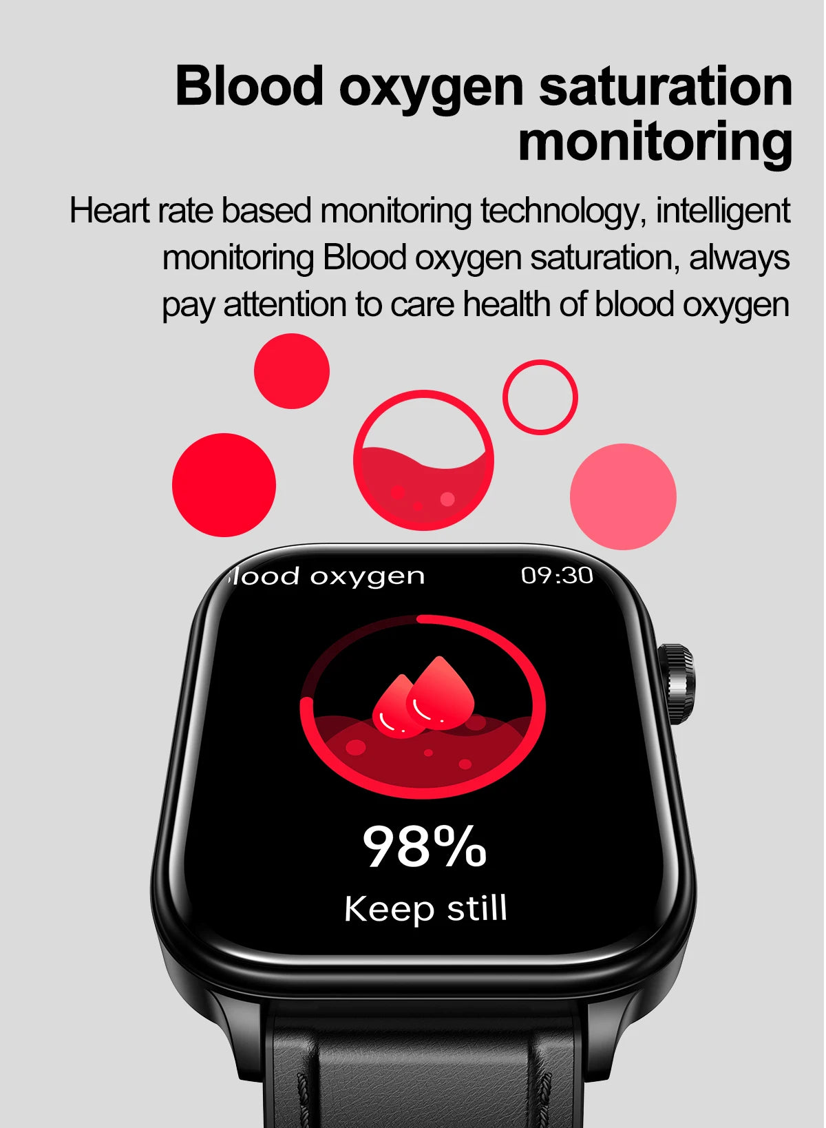 Advanced Health Monitoring Smart Watch - ECG+PPG, Blood Pressure, Heart Rate, 1.96" AMOLED Display, 100+ Sports Modes (Men & Women)
