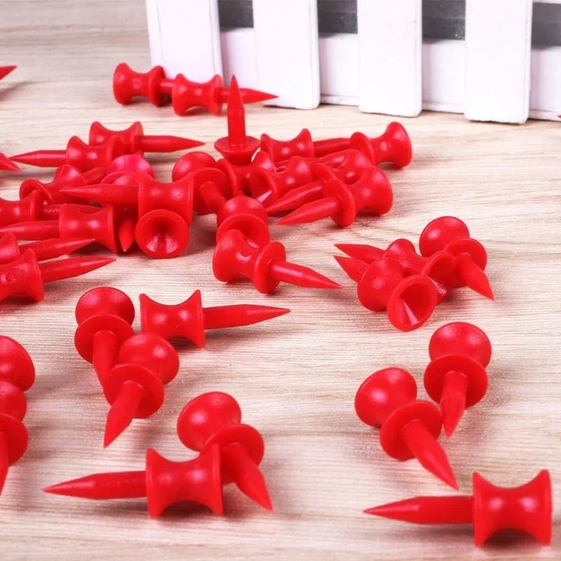Premium Plastic Golf Tees - 50 Pack, 30mm Height