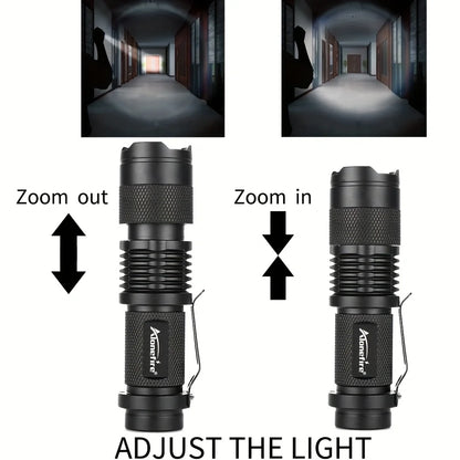 Swivel U-Ring Flashlight Holder - Multi-Purpose Backpack Light Clamp for Outdoor Hiking, Climbing & Work - Water Pipe, Pole & Shoulder Strap Compatible
