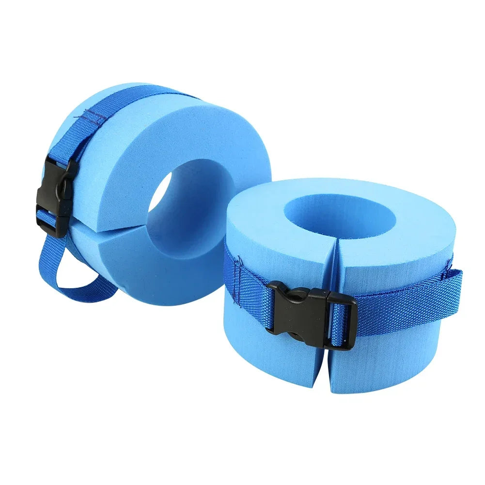 2pcs Foam Aquatic Exercise Cuffs - 16.5cm Swimming Arm & Ankle Floating Rings for Water Aerobics & Fitness Training