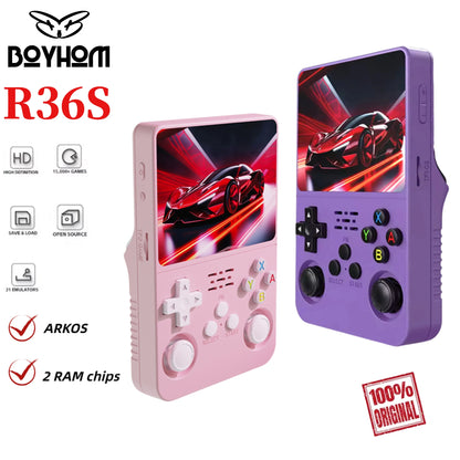 R36S Retro Handheld Game Console - 3.5'' IPS Screen - 15,000+ Classic Games - Linux Portable Gaming System