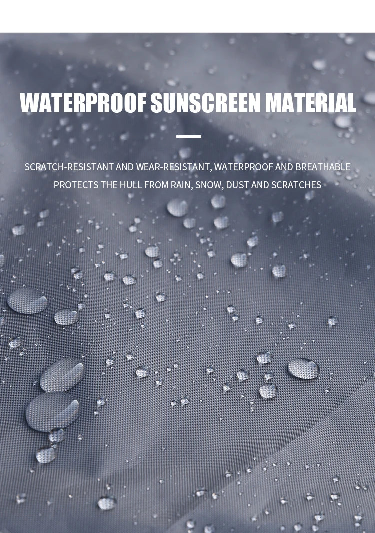 Kayak Protective Cover - Waterproof Dustproof UV-Resistant Storage Cover for Kayaks, Canoes, and Surfboards