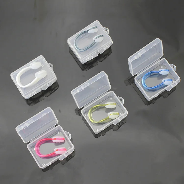 Professional Waterproof Silicone Nose Clip - Anti-Slip Swimming & Diving Nose Plug for Aquatic Sports Protection