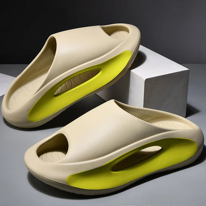 EVA Soft Sole Summer Slippers - Unisex Indoor/Outdoor Slides with Thick Cushioned Bottom for Beach & Home