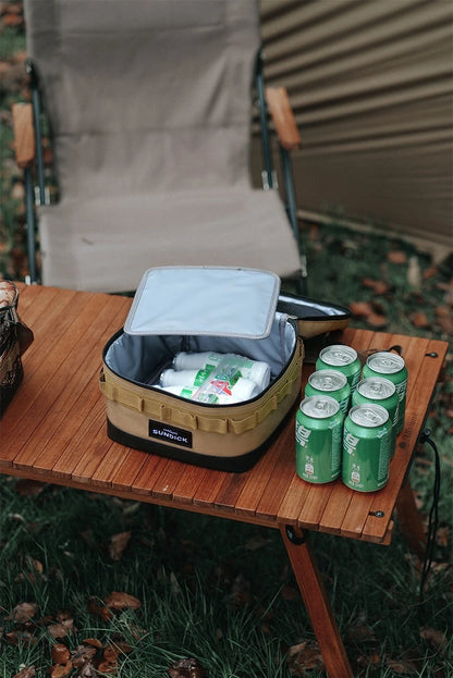 Premium 900D Waterproof Thermal Picnic Cooler Bag - Large Camping Travel Organizer for BBQ & Outdoor Family Activities