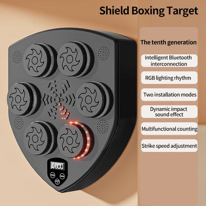 Smart Bluetooth Music Boxing Trainer - Rhythm Response Fitness Bag for Sports & Muay Thai Exercise