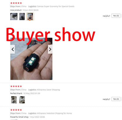 7-Color Mini USB LED Strobe Light - Anti-Collision Warning Signal for Motorcycles, Bikes, Drones & Aircraft