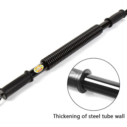 Heavy Duty Spring Chest Power Bar Twister Upper Body Arms Strength Training