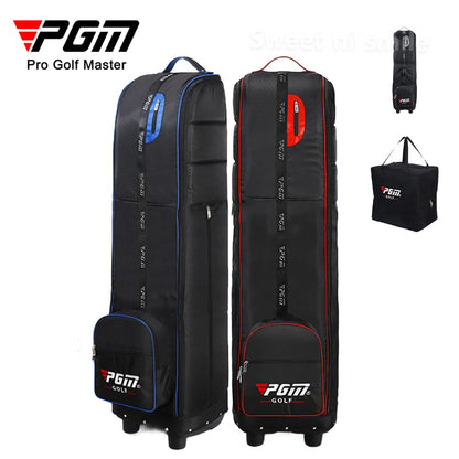 Golf Travel Bag with Wheels - Foldable Airline Golf Club Cover with Padded Straps for Air Travel