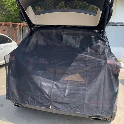 SUV & RV Tailgate Mosquito Net - Magnetic Mesh Curtain, Breathable & Eco-Friendly