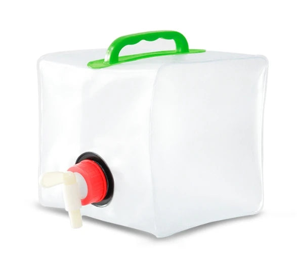 Large Capacity Portable Folding Water Container - Outdoor Camping Kettle & Plastic Bucket Equipment