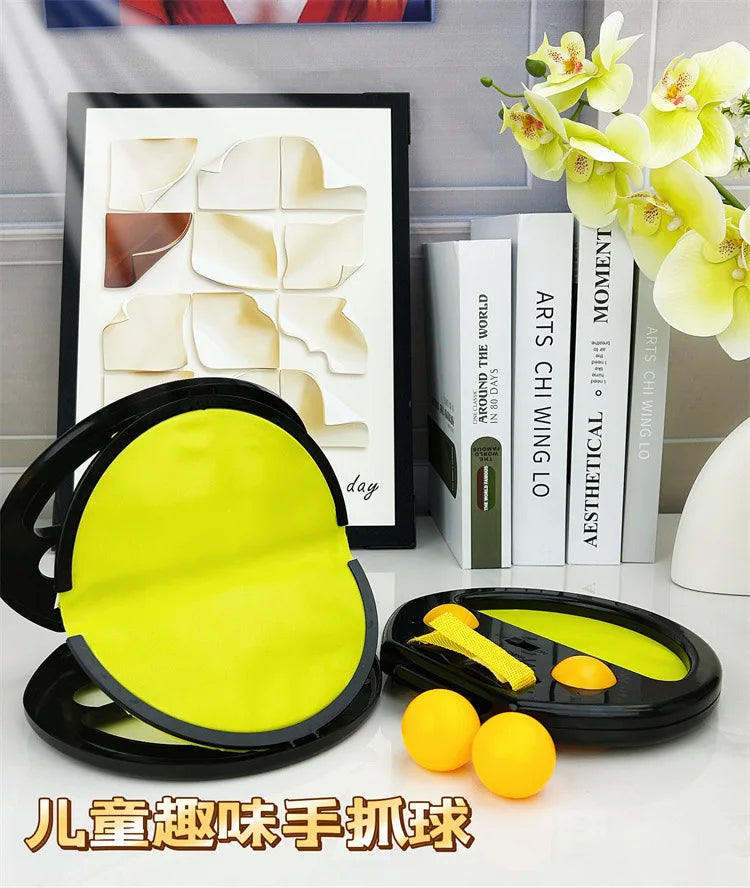 Interactive Catch Ball Game - Hand-Eye Coordination Training Toy for Adults & Kids, Indoor/Outdoor Sensory Sport Activity