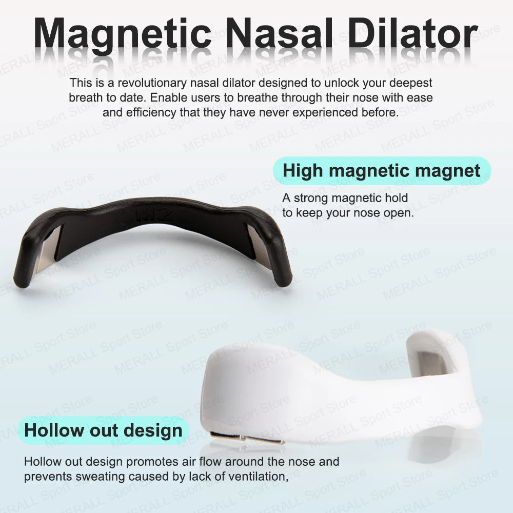 Magnetic Nasal Strips - Skin Safe Sport Breathing Aid Starter Kit for Enhanced Oxygen Intake and Snore Reduction