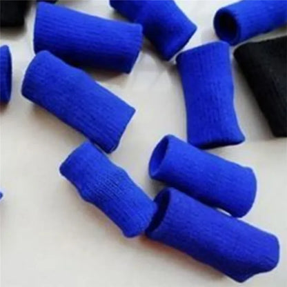 Athletic Finger Support Sleeves - 10 Pack Compression Guards for Basketball, Volleyball, Gym & Sports