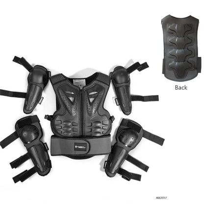 Youth Body Protection Armor Vest for Kids 1-1.7M - Motocross, Skiing & Skating Protective Gear