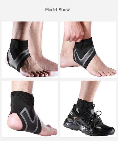 Sports Ankle Support Brace - Plantar Fasciitis Relief, Sprain Protection & Tendonitis Pain Relief for Fitness Safety