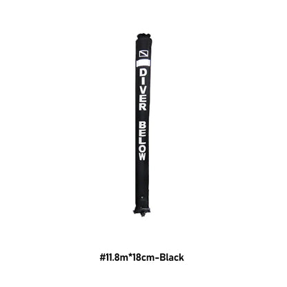 Professional Scuba Diving Safety Signal Tube - High Quality Inflatable Surface Marker Buoy (SMB) - 1.2M/1.5M/1.8M Diver Below Safety Sausage