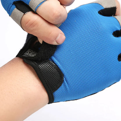 Premium Fingerless Gym Gloves - Breathable Anti-Slip Training Gloves for Men & Women - Weightlifting, Bodybuilding, Cycling & Sports