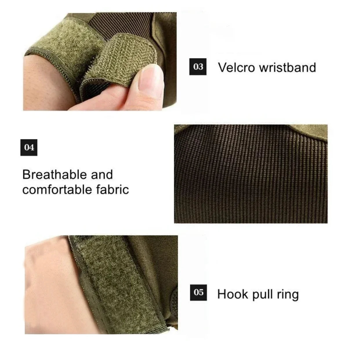 Tactical Touch Screen Gloves - Multi-Sport Protection for Motorcycle, Camping, Hiking, Rock Climbing, Hunting & Fitness