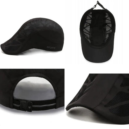 Pro Athletic Quick-Dry Mesh Cap - Breathable Summer Sports Hat for Golf, Baseball, Cycling & Outdoor Activities