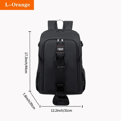 Waterproof Camera Backpack - Oxford Cloth Photography Bag for Outdoor DSLR Use