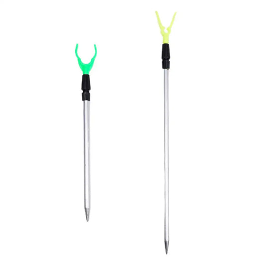 Telescopic Fishing Rod Holder - Adjustable 50-80cm Extending Bankstick Stand with Rod Rest Bracket for Fishing Accessories