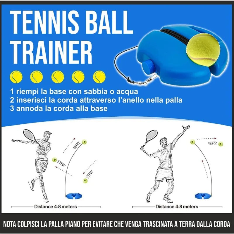 Professional Tennis Training Rebound Ball - Indoor Self-Study Practice Tool