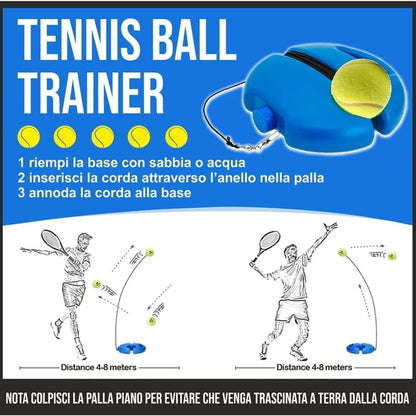 Professional Tennis Training Rebound Ball - Indoor Self-Study Practice Tool