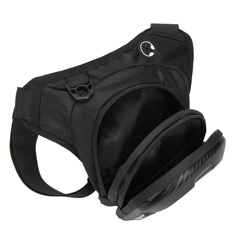 Motorcycle Waterproof EVA Hard Shell Leg Bag - Phone & Essentials Waist Pack
