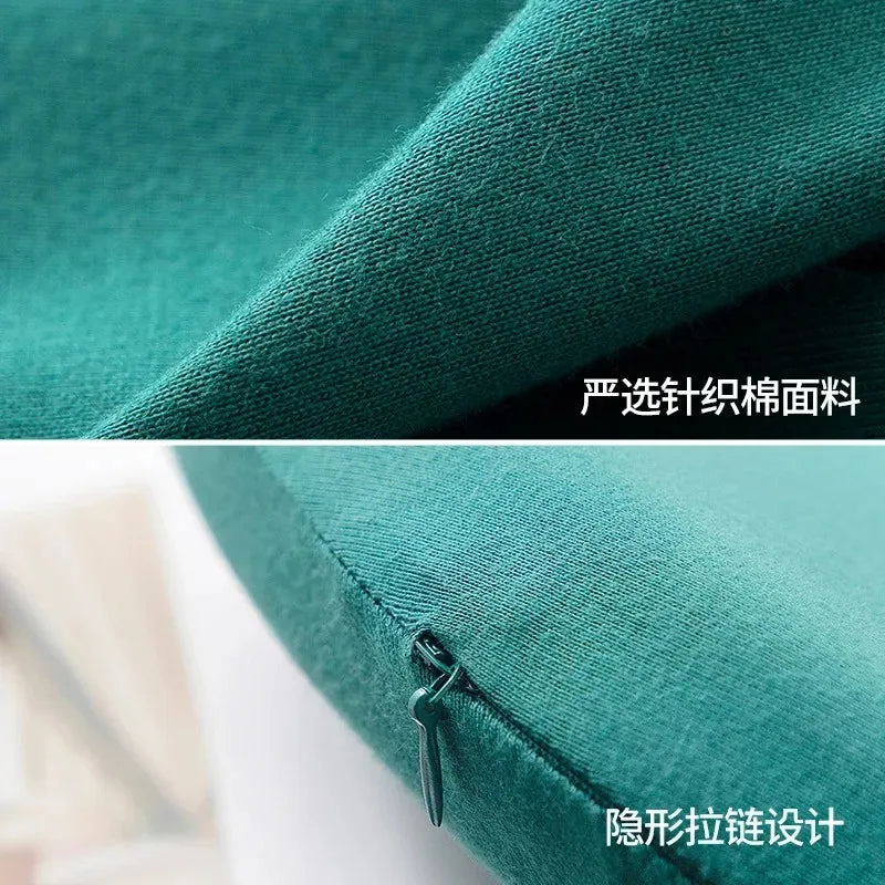 Japanese-style Circular Memory Foam Cushion, Tatami Knitted Cotton Chair Cushion, Office Chair Round Pillow