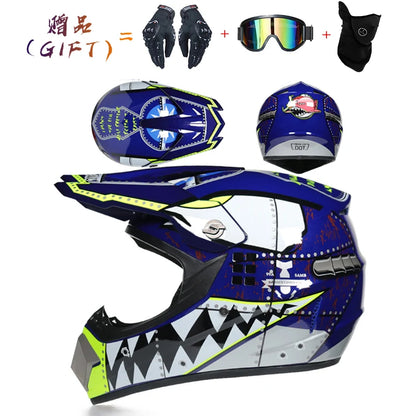 Safety Motocross Helmet Casco Motocross Bicycle Downhill Capacete ATV Cross Helmet Child Motorcycle Helmet Dot Abs 1KG Unisex