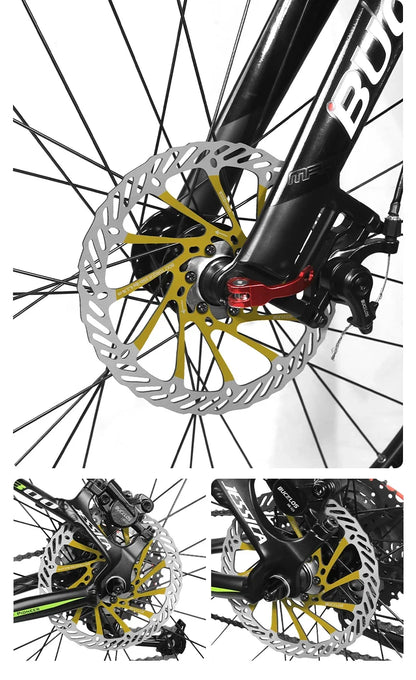 Ultralight Hydraulic Disc Brake Rotor 160/180/203mm - Mountain & Road Bike Compatible with Free Mounting Bolts