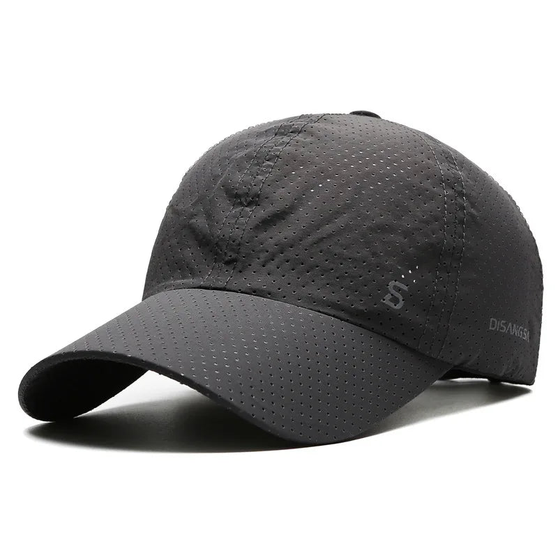 Men's Quick-Dry Breathable Baseball Cap - Outdoor Sun Hat for Summer Fishing